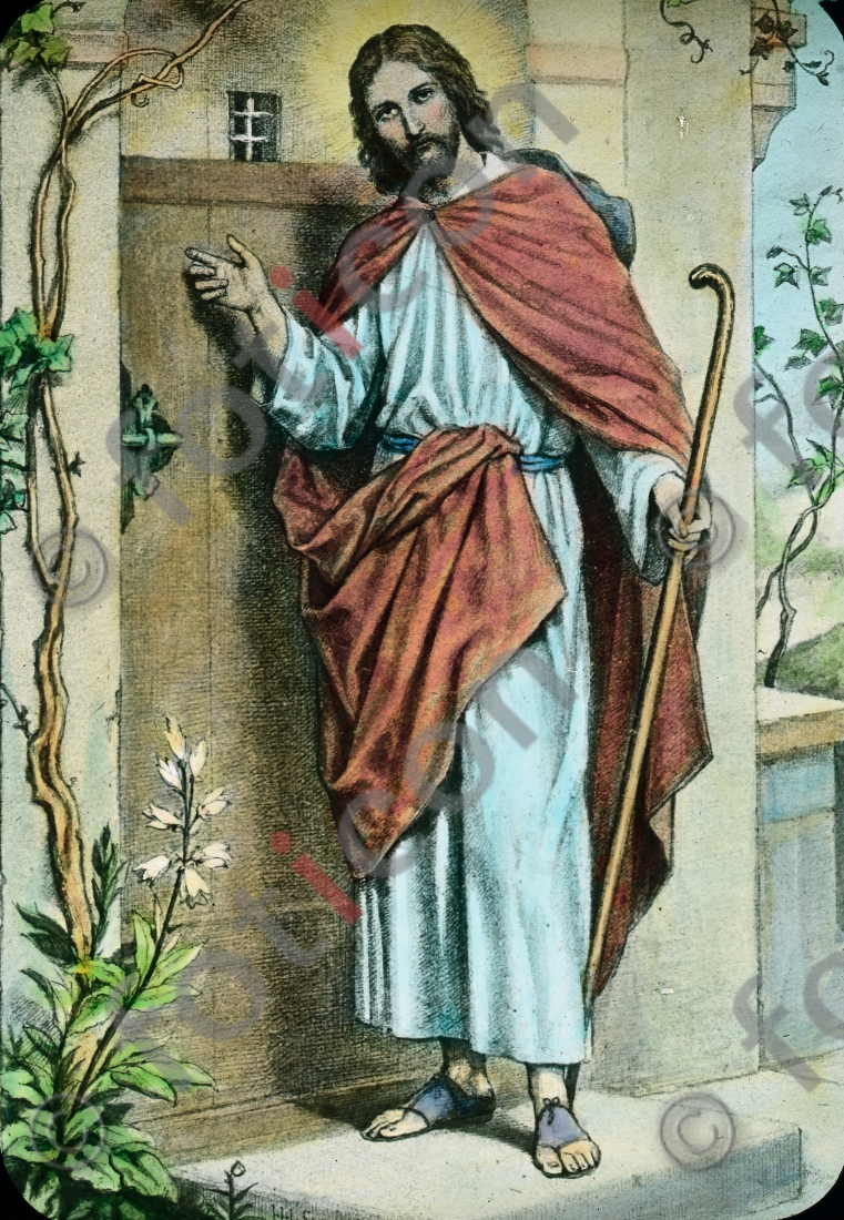 Jesus klopft an die Tür | Jesus knocks at the door  - Foto foticon-600-Simon-043-Hoffmann-001-2.jpg | foticon.de - Bilddatenbank für Motive aus Geschichte und Kultur